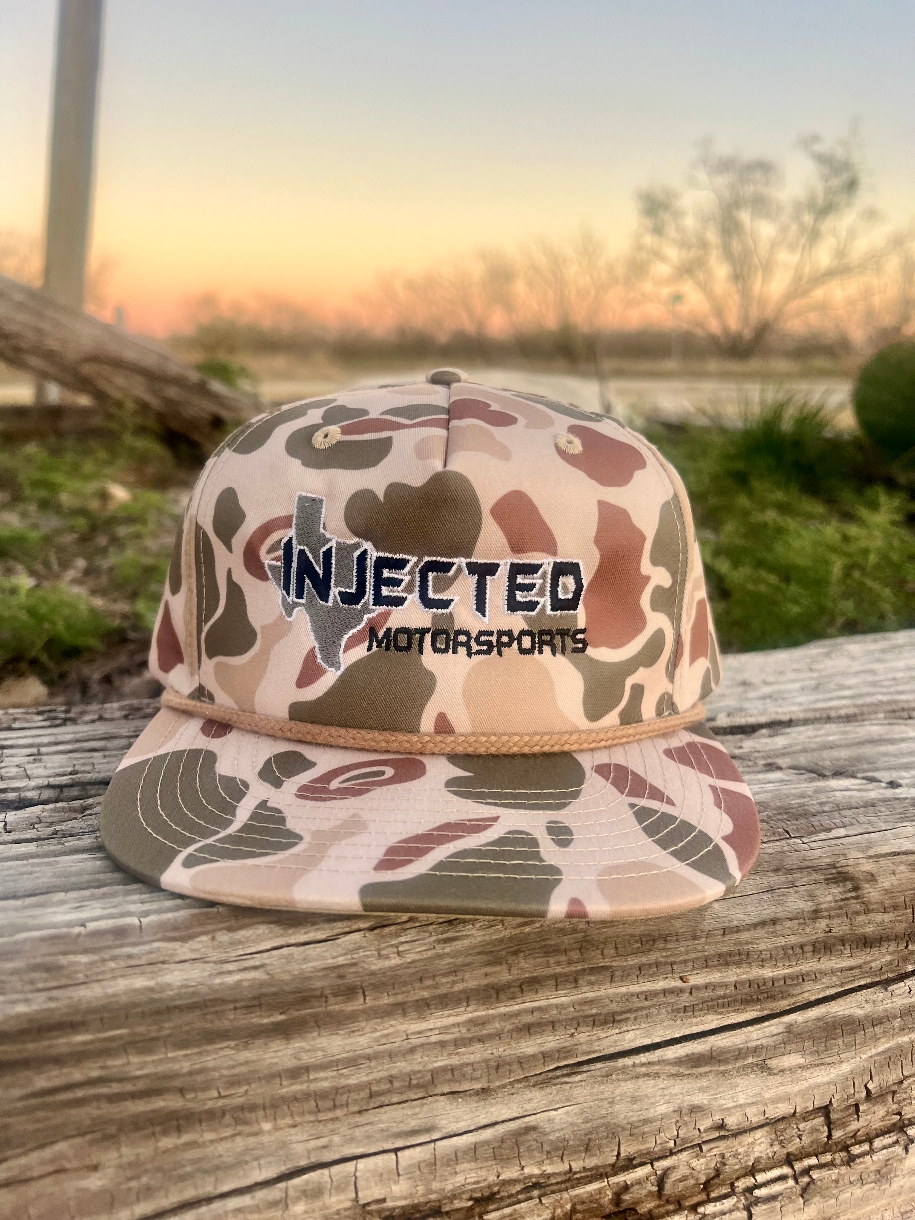 Injected Motorsports Old School Camo Duck Trucker Hat