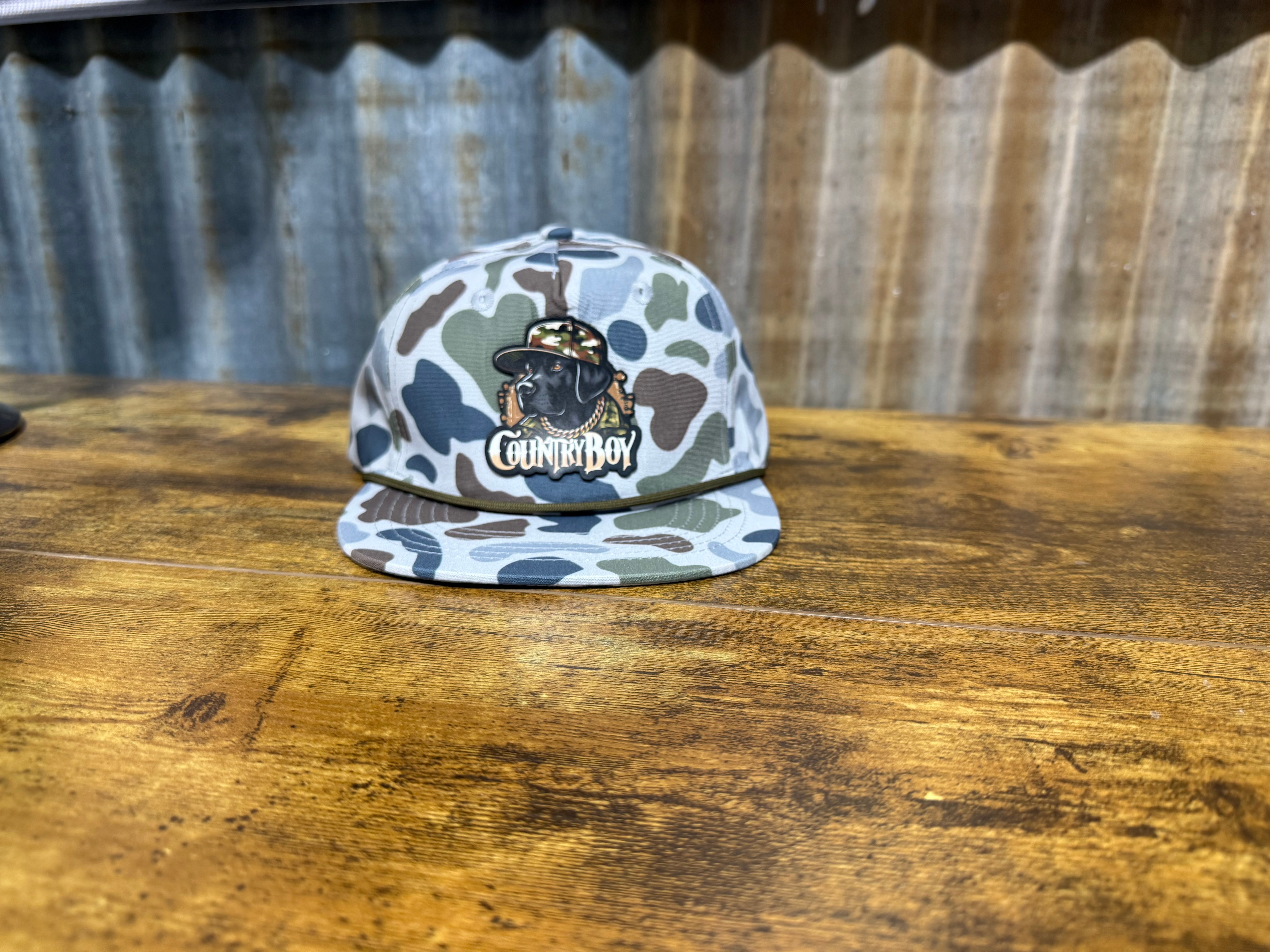 Youth Country Boy Camo Hat | Lost Hat Co Old's Cool Brackish Goat Rope
