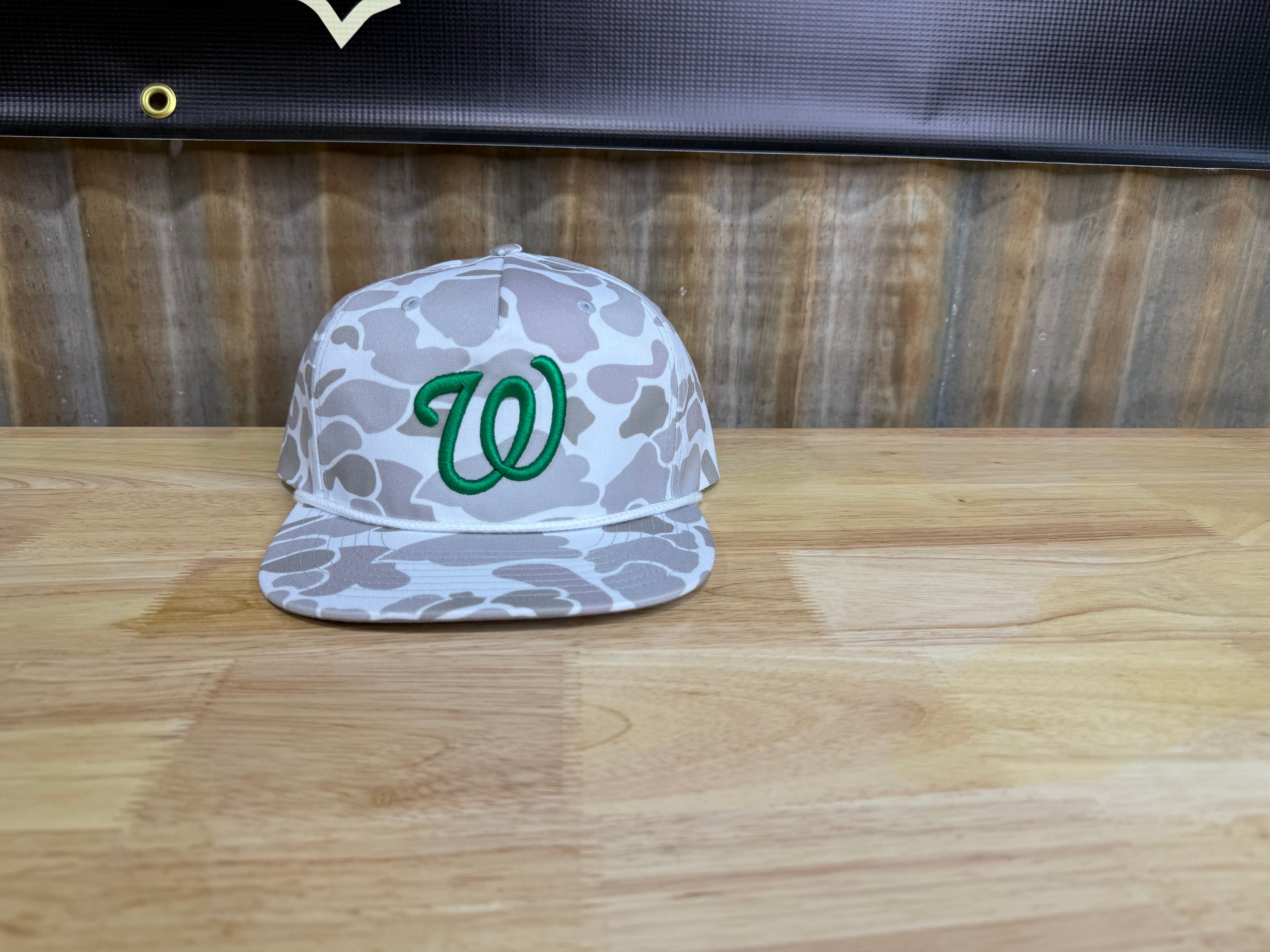 Wall "W" Puff Embroidered Richardson 256 Rope Hat
