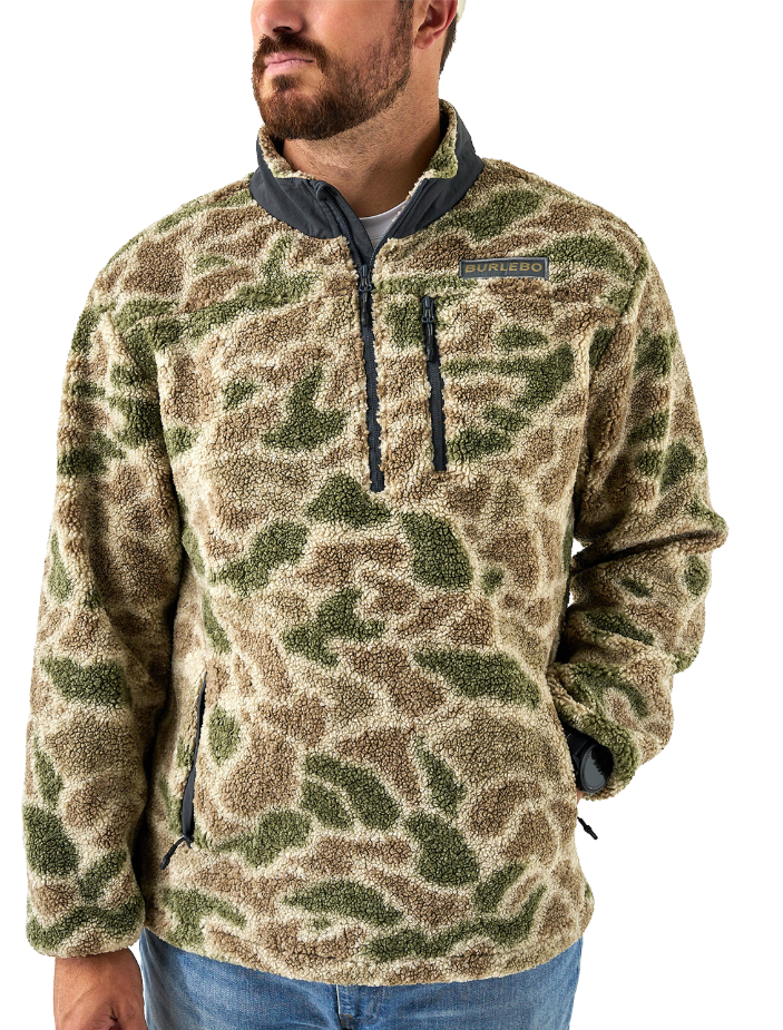 BURLEBO Sherpa Quarter Zip