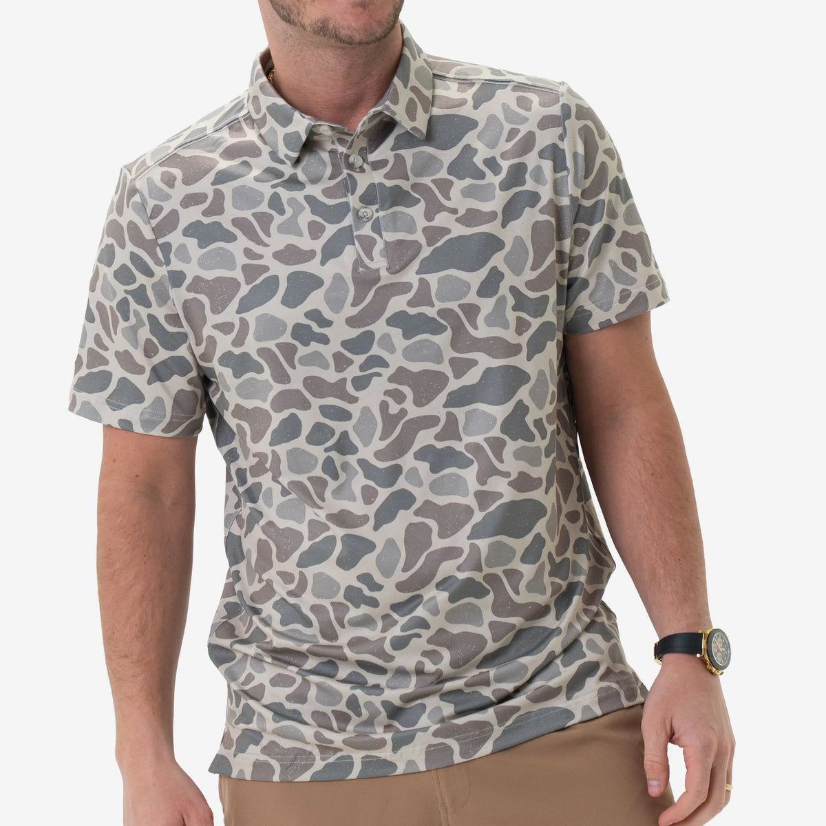 BURLEBO Performance Polo – Classic Deer Camo