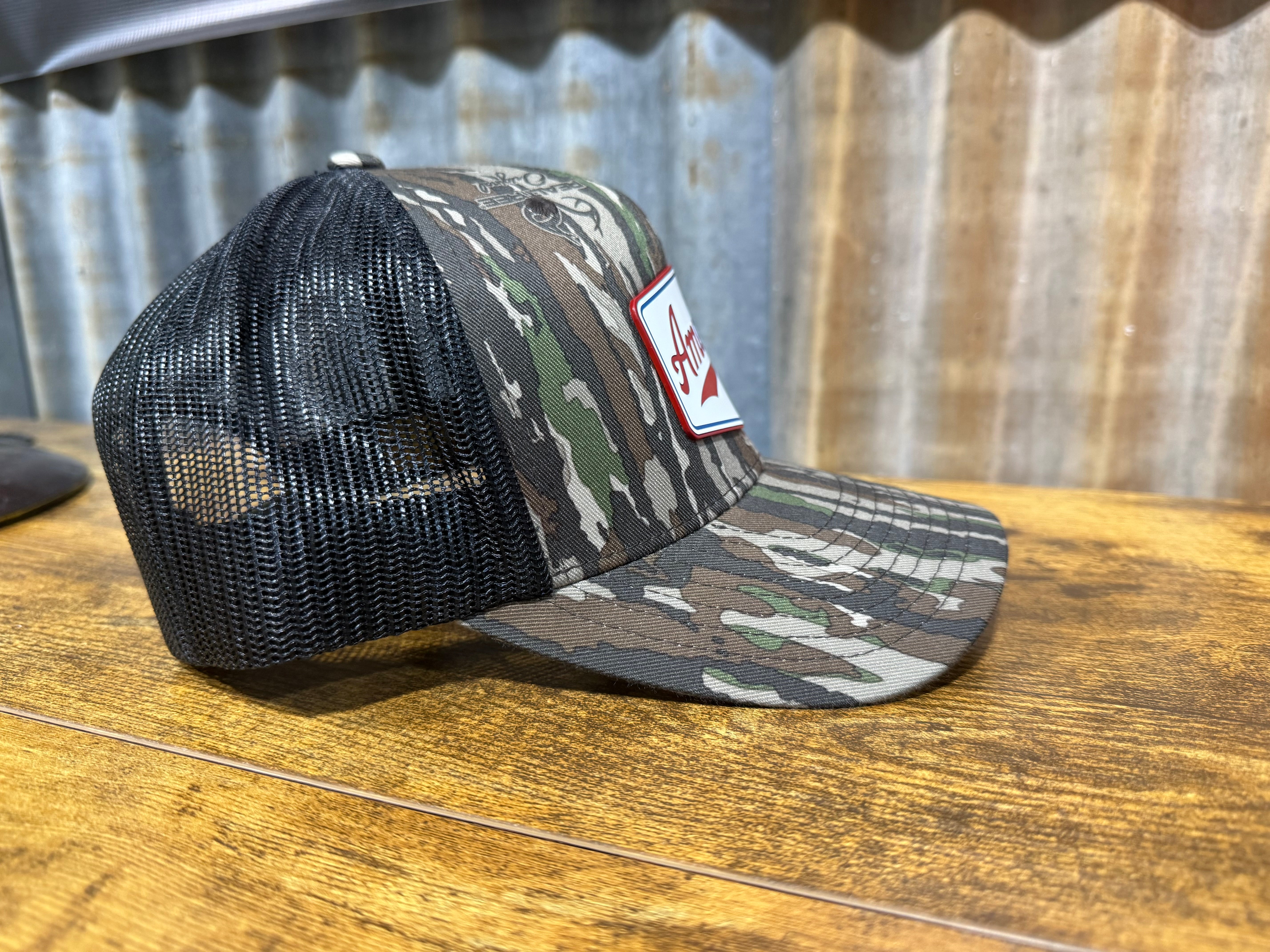America Since 1776 Mossy Oak Bottomland Patch Hat | Mean Mule Apparel