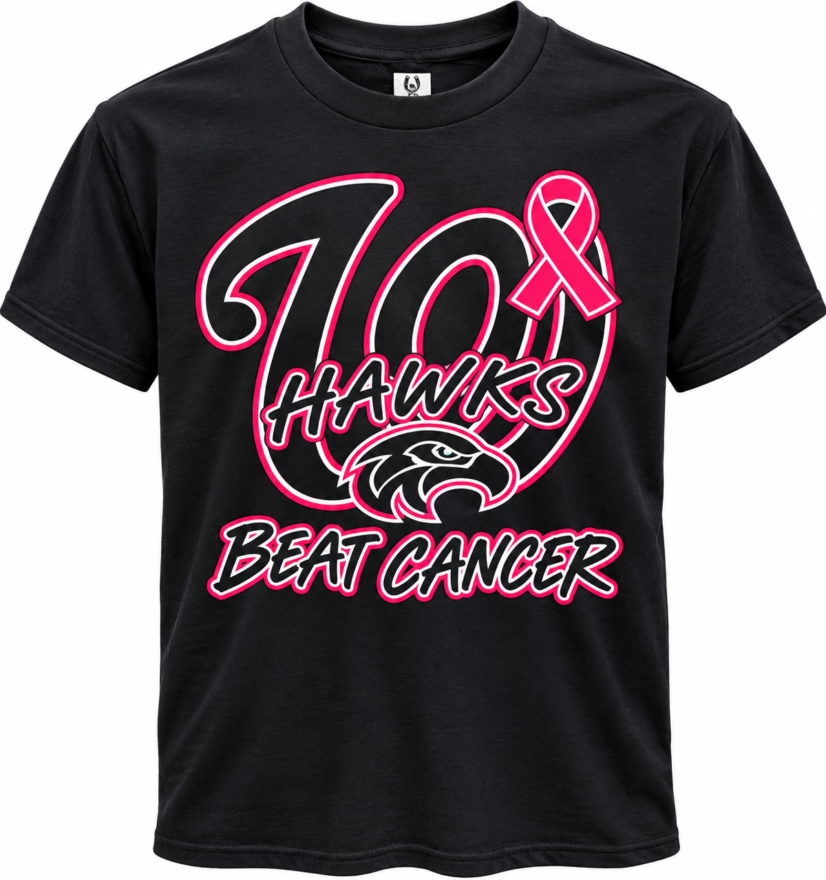 Wall Hawks “Beat Cancer” Breast Cancer Awareness Tee