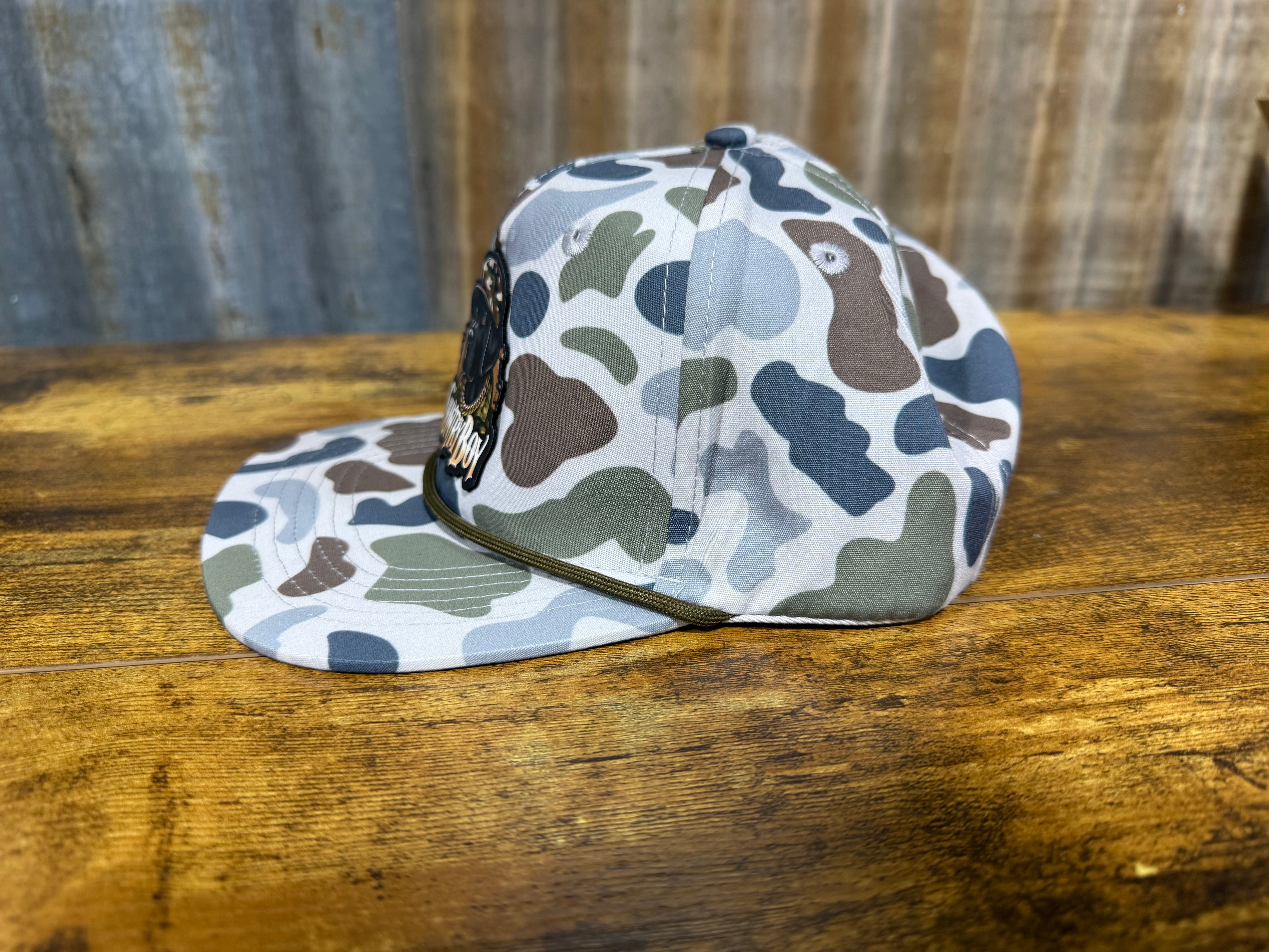 Youth Country Boy Camo Hat | Lost Hat Co Old's Cool Brackish Goat Rope