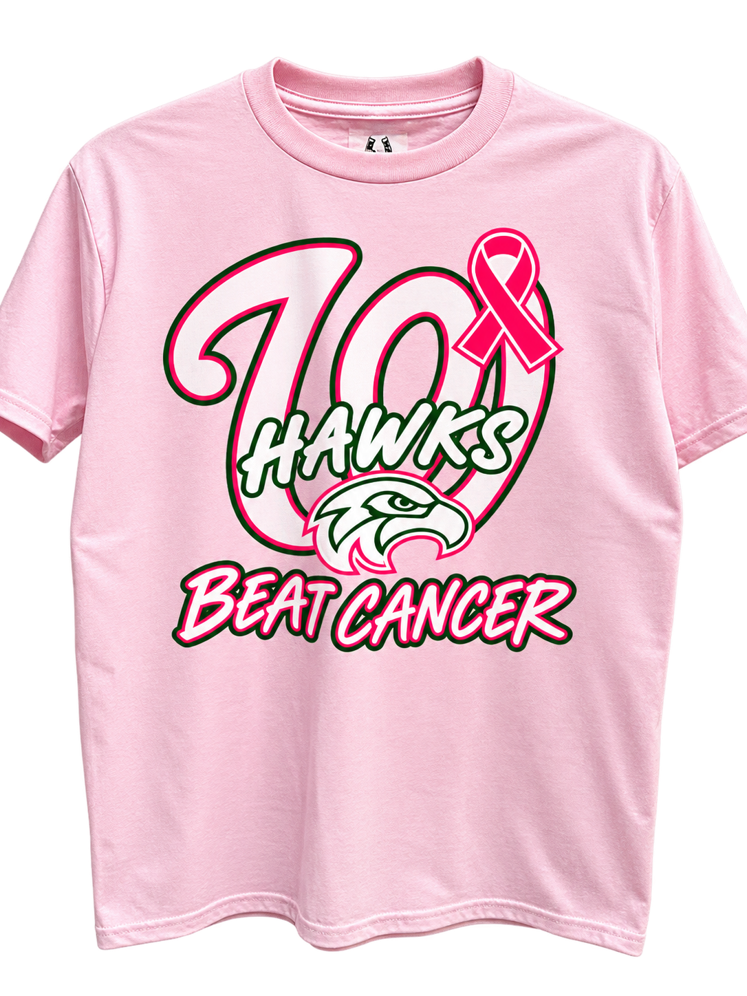 Wall Hawks “Beat Cancer” Breast Cancer Awareness Tee