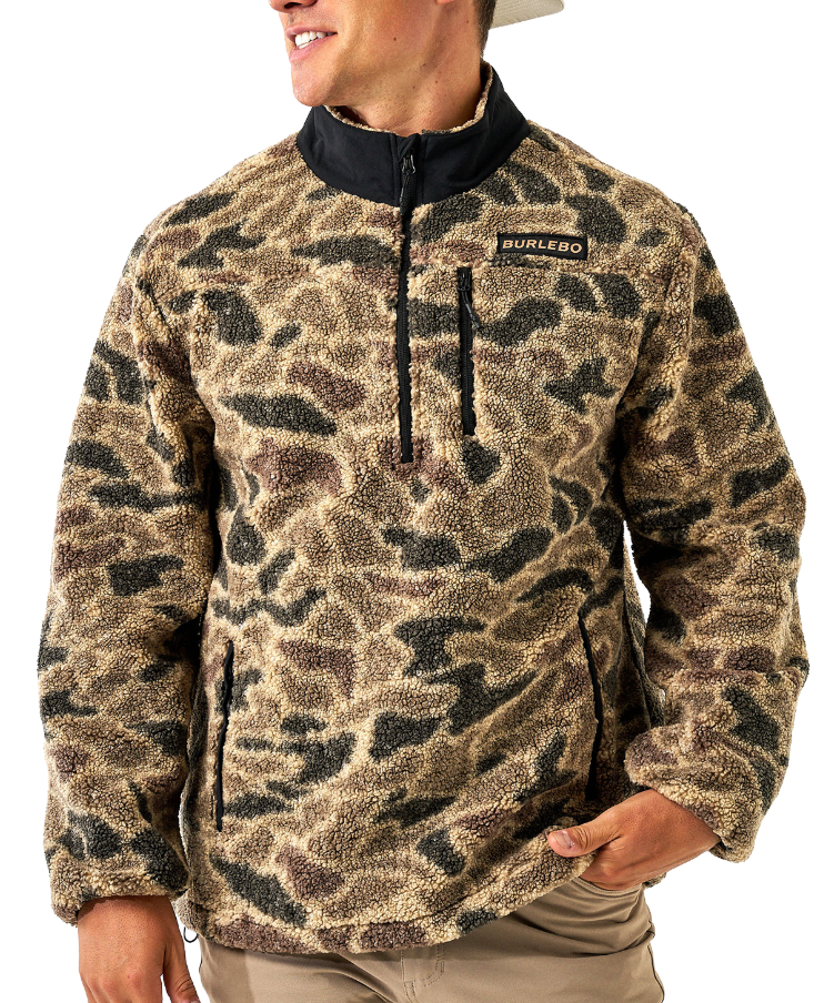 BURLEBO Sherpa Quarter Zip