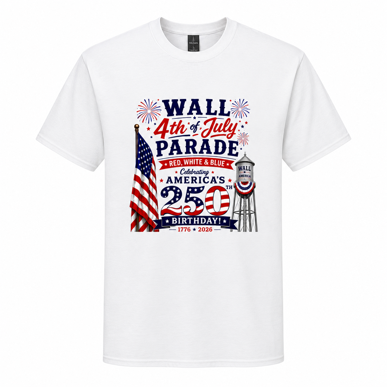 Wall Texas 4th of July Parade Tee 