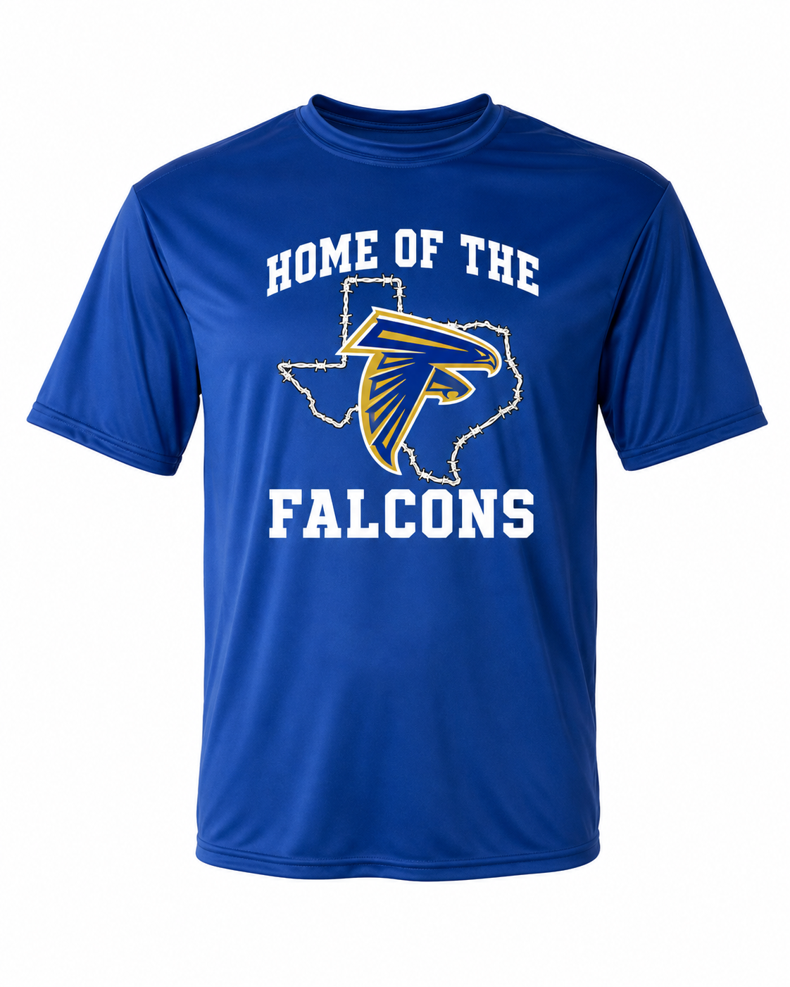 Veribest Falcons Barbed Wire Texas Dri Fit Performance Tee